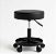 Banqueta Mocho Giratória Aço Regulável Consultório Manicure Galvanizado Preto - Imagem 3