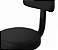 Cadeira de escritório Shop Cadeiras ergonômica preta com estofado de couro - Imagem 3
