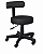 Cadeira de escritório Shop Cadeiras ergonômica preta com estofado de couro - Imagem 1