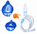 Inalador Nebulizador Md1000 Turbo Azul - Imagem 4