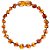 Pulseira/ tornozeleira de Âmbar Conhaque Polido 14cm - Imagem 2