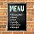 Placa decorativa Menu - Imagem 2