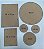 Fios Kiki - Bases MDF para crochê - kit bebê 6 peças - Imagem 1