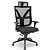 POLTRONA GIRATORIA PRESIDENTE DARIX X  EM TELA  ASS. FACTOR MEC. SLIDER PLAXMETAL - Imagem 3