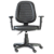 CADEIRA GIRATORIA DIRETORZINHO  GOMADA C/ LAMINA NO CORVIM PRETO C/ BRAÇO VFLEX - Imagem 1