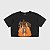 SUFBABYS - Camiseta Cropped Sufbabys Fire "Preto" - Imagem 1