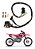 Corta Corrente Crf 250 f Mod. Original Red Dragon - Imagem 1