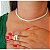 Kit De Conjunto Com 3 Peças Brinco E Colar E Pulseira Banhado a Prata ou Ouro - Imagem 3