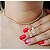 Kit De Conjunto Com 3 Peças Brinco E Colar E Pulseira Banhado a Prata ou Ouro - Imagem 4