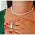 Kit De Conjunto Com 3 Peças Brinco E Colar E Pulseira Das Mulheres Glitter Strass Colar Em Choker Gargantilha Feminino B - Imagem 3