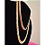 Colar Dourado Chok Duplo Escama de Peixe banhado a Ouro 18 ou Prata 925 super Groso e Lindo - Imagem 2