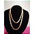 Colar Dourado Chok Duplo Escama de Peixe banhado a Ouro 18 ou Prata 925 super Groso e Lindo - Imagem 3