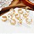 Mega Kit De 10 Aneis De Pé Ajustavel E Bem Variadinho Banhado A Ouro 18k Ou Prata 925 Com Garantia De 1 Ano Prata - Imagem 5