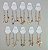 Pulseira Feminina Banhada a Ouro 18k Kit com 10 - Imagem 1