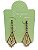 Brinco Princesa com Strass folheado a ouro (3,5 cm) - Imagem 2