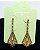 Brinco Princesa com Strass folheado a ouro (3,5 cm) - Imagem 4