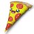 Almofada em Fibra - Fatia de Pizza Gigante Feliz (80x60cm) - Imagem 1