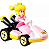 Princess Peach Standard Kart / Mario Kart - Carro Colecionável Hot Wheels (6cm) - Imagem 1