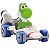 Yoshi  B-Dasher / Mario Kart - Carro Colecionável Hot Wheels  (6cm) - Imagem 1