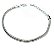 Pulseira Ajustável Prateada 23cm - Imagem 2