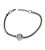 Pulseira Ajustável Prateada com Pingente Trevo 4 Folhas 21cm - Imagem 1
