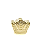 Berloque Separador Coroa Dourada - Imagem 1