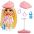 Boneca Barbie Extra Mini Minis Colecionável Loira com Boina Rosa - 10cm - Imagem 5