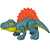 Dino Dimetrodon / JW Dominion - Mini Colecionaveis Imaginext (7cm) - Imagem 1