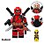 Deadpool 2 / Wade Wilson (c/ Mini Bloco do Wolverine) - Minifigura de Montar Marvel - Imagem 1