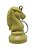 Chaveiro 3D Peça de Xadrez - Cavalo Bege 5,5 cm - Imagem 2