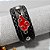 Pulseira em Couro Sintético - Emblema da Akatsuki (Vermelho) - Imagem 2
