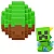 Creeper - Mini Ovo Vanilla (Bloco de Grama) Minecraft - Imagem 1
