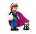 Anna com Pinguin (Frozen) - Minifigura de Montar Disney - Imagem 1