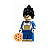 Vegeta - Minifigura de Montar DBZ CN - Imagem 1