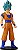 Goku Super Sayajin Blue - Miniatura Colecionável Dragon Ball Super (Série Flash) 10 cm - Imagem 4