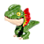 Dilophosauro Dino Morde-Dedo - Miniatura Colecionável JW 5cm - Imagem 1