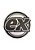 Moeda Pokémon ex - Prateada FOIL Colecionável Extra Grande - Jogo Pokemon TCG - Imagem 1