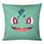 Almofada em Fibra Ecológica Pokemon Bulbasaur Face (45x45cm) - Imagem 1