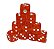 Conjunto de 10 Dados D6 - Vermelho translúcidos (lado 1cm) - Imagem 1