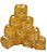 Conjunto de 10 Dados D6 - Amarelo translúcidos (lado 1cm) - Imagem 4