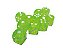 Conjunto de 10 Dados D6 - Verde Limão translúcidos (lado 1cm) - Imagem 3