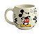 Caneca Bojuda Off White Mickey - 400ml Disney - Imagem 1