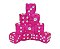 Conjunto de 10 Dados D6 - Pink translúcidos (lado 1cm) - Imagem 1