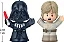 Luke Skywalker e Darth Vader - Kit Little People Collector Star Wars 7cm - Imagem 3