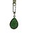 Colar Banhado a ouro com pingente Gota verde - 40cm - Imagem 3