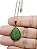 Colar Banhado a ouro com pingente Gota verde - 40cm - Imagem 5