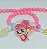 Colar infantil com miçangas ajustavel - Menina Rosa - Imagem 2