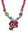 Colar infantil com miçangas ajustavel - Menina Rosa - Imagem 3