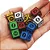 Conjunto de 3 Dados Amarelos estilo Runas D6 - (lado 1,5cm) - Imagem 5