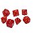 Conjunto de 7 Dados para RPG - Vermelho Perolado - Imagem 4